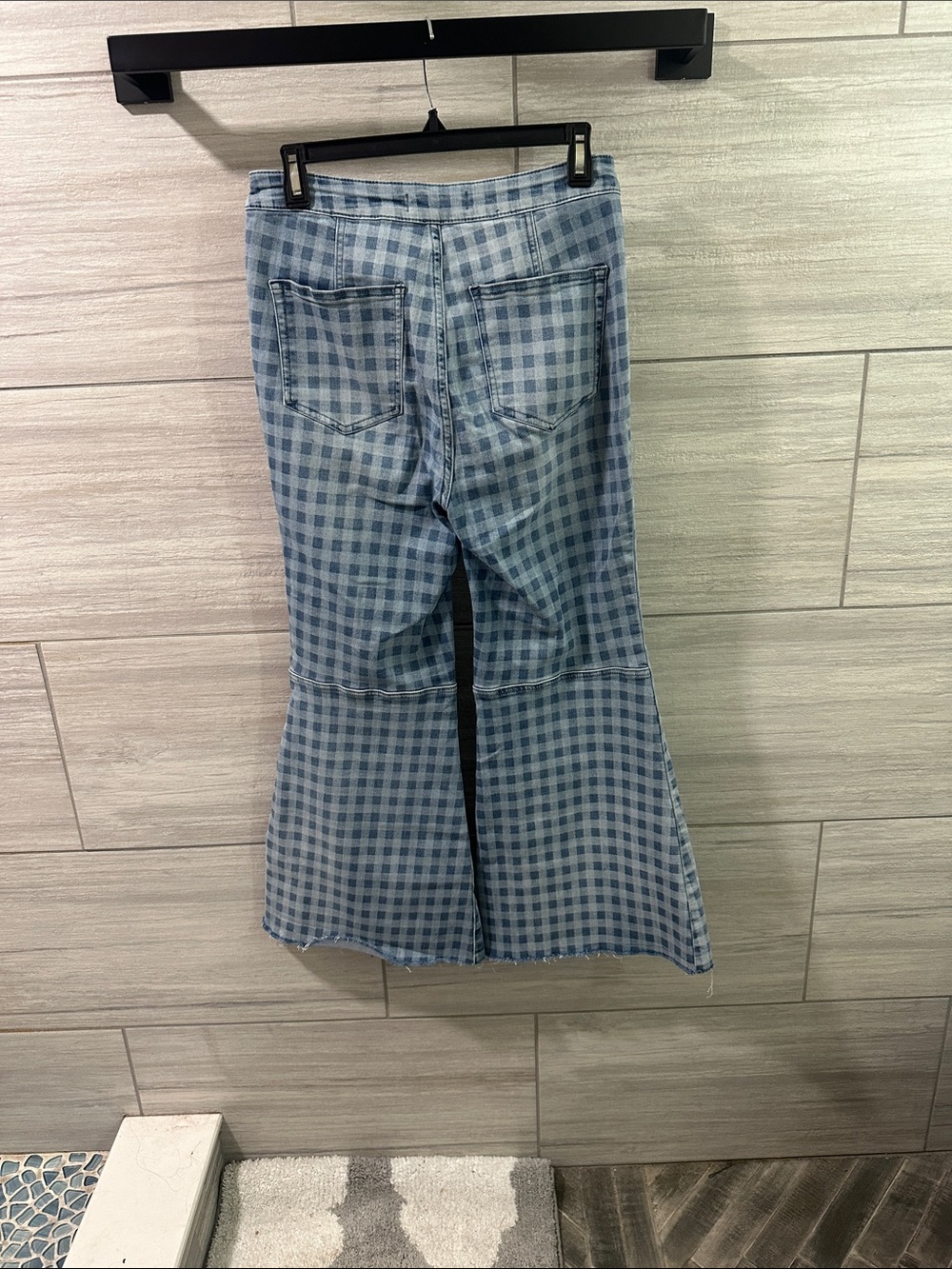 We The Free Youthquake Crop Flare Jeans checker print - Picture 3 of 3